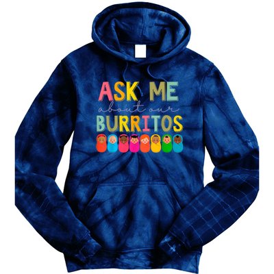 NICU Nurse Ask Me About Our Burritos Infant Care Specialist Tie Dye Hoodie