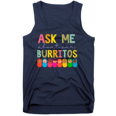 NICU Nurse Ask Me About Our Burritos Infant Care Specialist Tank Top