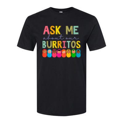 NICU Nurse Ask Me About Our Burritos Infant Care Specialist Softstyle® CVC T-Shirt