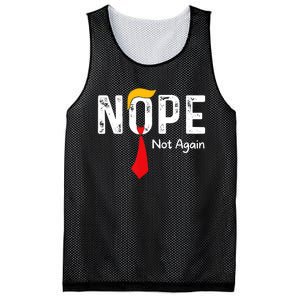 Nope Not Again Funny Sarcastic Trump Statement Usa Humor Usa Mesh Reversible Basketball Jersey Tank