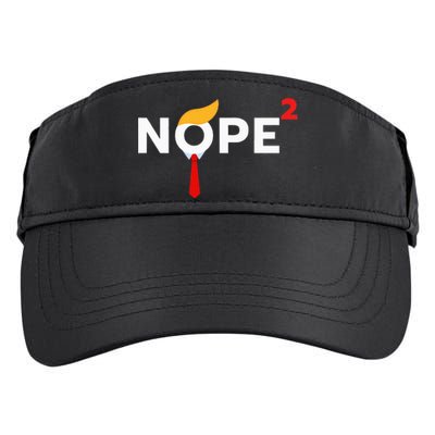 Nope Never Again Funny Trump Wig Political Costume Democrat Adult Drive Performance Visor