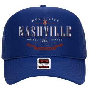 Nashville High Crown Mesh Back Trucker Hat