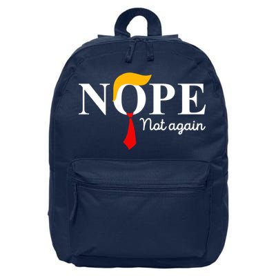 Nope Not Again Funny Trump Apparel Nope Not Again Trump 16 in Basic Backpack