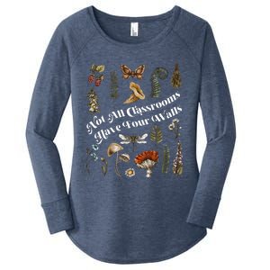 Nature Not All Classrooms Have Four Walls Homeschool Mom Women's Perfect Tri Tunic Long Sleeve Shirt