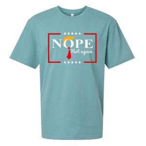 Nope Not Again Funny Trump Saying Quote Anti Trump Sueded Cloud Jersey T-Shirt