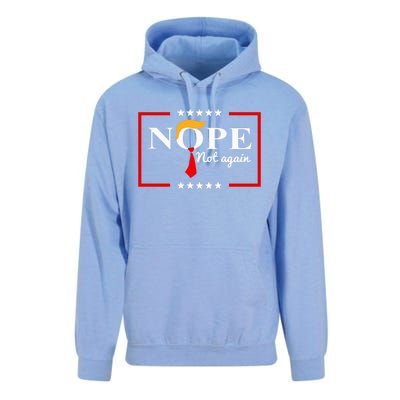 Nope Not Again Funny Trump Saying Quote Anti Trump Unisex Surf Hoodie