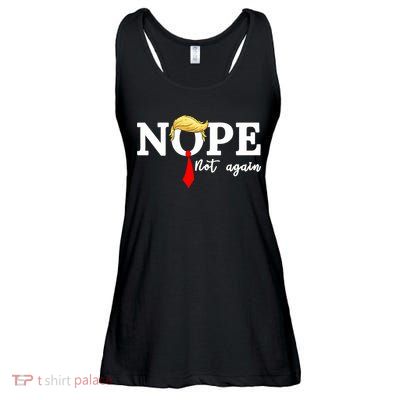 Nope Not Again Anti Trump Ladies Essential Flowy Tank