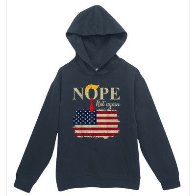 Nope Not Again Funny Trump Urban Pullover Hoodie