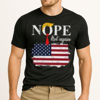Nope Not Again Funny Trump Cooling Performance Crew T-Shirt