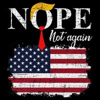 Nope Not Again Funny Trump Cooling Performance Crew T-Shirt
