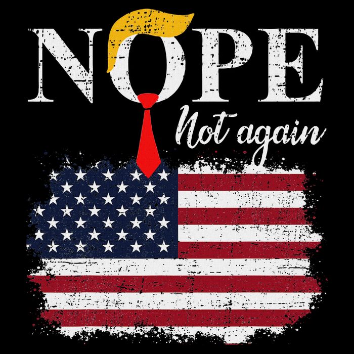 Nope Not Again Funny Trump Cooling Performance Crew T-Shirt