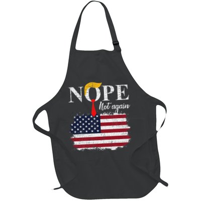 Nope Not Again Funny Trump Apron