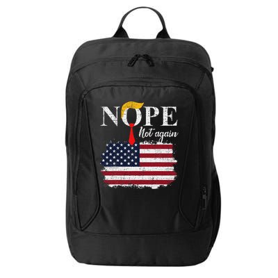 Nope Not Again Funny Trump City Backpack