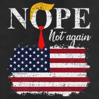 Nope Not Again Funny Trump Adult Drive Performance Visor