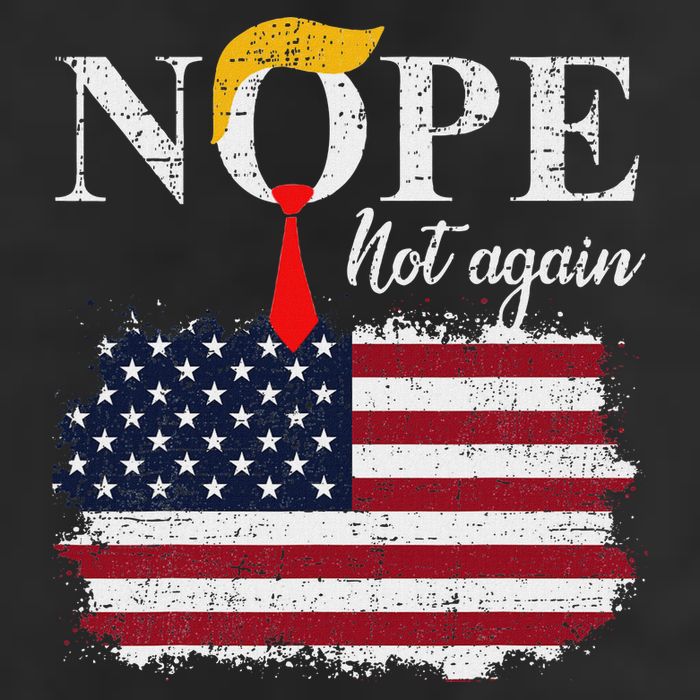 Nope Not Again Funny Trump Adult Drive Performance Visor