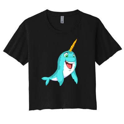 Narwhal Women's Crop Top Tee