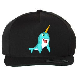 Narwhal Wool Snapback Cap