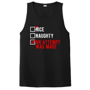 Nice Naughty An Attempt Was Made Christmas List Xmas Gift PosiCharge Competitor Tank