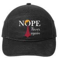 Nope. Never Again 7-Panel Snapback Hat