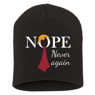 Nope. Never Again Short Acrylic Beanie