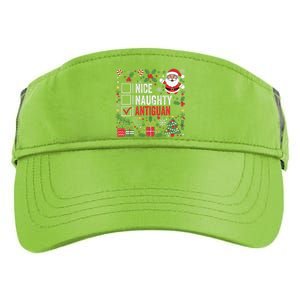 Nice Naughty Antiguan Christmas Antigua And Barbuda Adult Drive Performance Visor