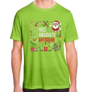 Nice Naughty Antiguan Christmas Antigua And Barbuda Adult ChromaSoft Performance T-Shirt