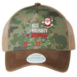 Nice Naughty Antiguan Christmas Antigua And Barbuda Legacy Tie Dye Trucker Hat