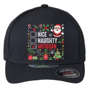 Nice Naughty Antiguan Christmas Antigua And Barbuda Flexfit Unipanel Trucker Cap