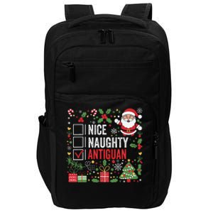 Nice Naughty Antiguan Christmas Antigua And Barbuda Impact Tech Backpack