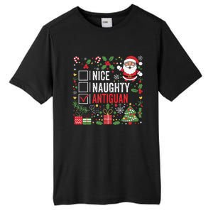 Nice Naughty Antiguan Christmas Antigua And Barbuda Tall Fusion ChromaSoft Performance T-Shirt