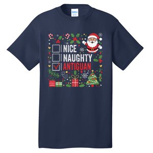 Nice Naughty Antiguan Christmas Antigua And Barbuda Tall T-Shirt