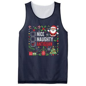 Nice Naughty Antiguan Christmas Antigua And Barbuda Mesh Reversible Basketball Jersey Tank