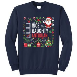 Nice Naughty Antiguan Christmas Antigua And Barbuda Tall Sweatshirt