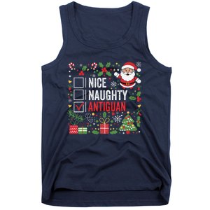 Nice Naughty Antiguan Christmas Antigua And Barbuda Tank Top