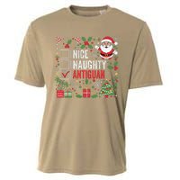 Nice Naughty Antiguan Christmas Antigua And Barbuda Cooling Performance Crew T-Shirt