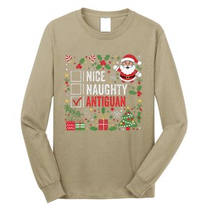 Nice Naughty Antiguan Christmas Antigua And Barbuda Long Sleeve Shirt