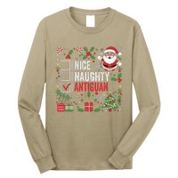 Nice Naughty Antiguan Christmas Antigua And Barbuda Long Sleeve Shirt