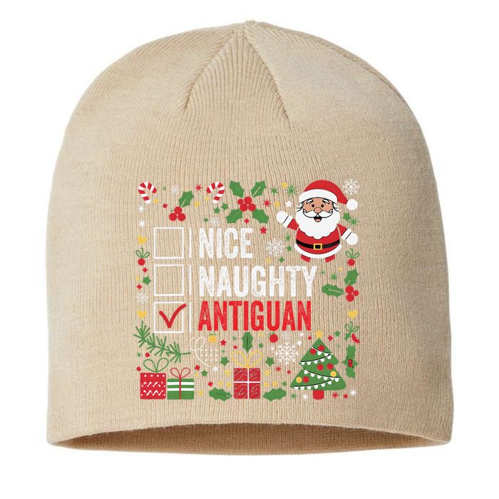 Nice Naughty Antiguan Christmas Antigua And Barbuda Sustainable Beanie