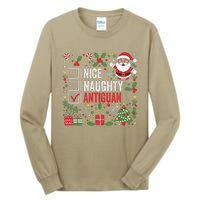 Nice Naughty Antiguan Christmas Antigua And Barbuda Tall Long Sleeve T-Shirt