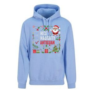 Nice Naughty Antiguan Christmas Antigua And Barbuda Unisex Surf Hoodie