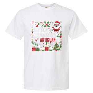 Nice Naughty Antiguan Christmas Antigua And Barbuda Garment-Dyed Heavyweight T-Shirt