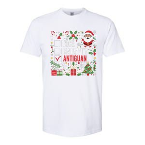 Nice Naughty Antiguan Christmas Antigua And Barbuda Softstyle CVC T-Shirt