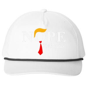 Nope Not Again Funny Trump Snapback Five-Panel Rope Hat