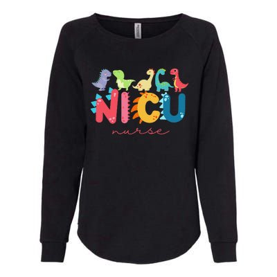 NICU Nurse Animal Nurse Appreciation Nicu Nurse Dinosaur Womens California Wash Sweatshirt