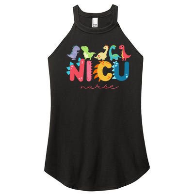 NICU Nurse Animal Nurse Appreciation Nicu Nurse Dinosaur Women's Perfect Tri Rocker Tank