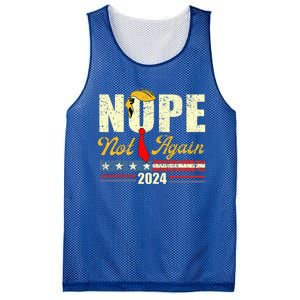 Nope Not Again Trump Mesh Reversible Basketball Jersey Tank