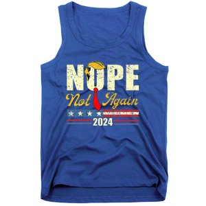 Nope Not Again Trump Tank Top