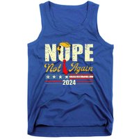 Nope Not Again Trump Tank Top