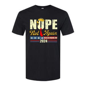 Nope Not Again Trump Softstyle CVC T-Shirt