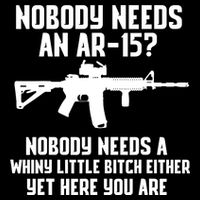 Nobody Needs An AR15? Funny Pro Gun Shirt Red Dot AR Gift Impact Tech Backpack